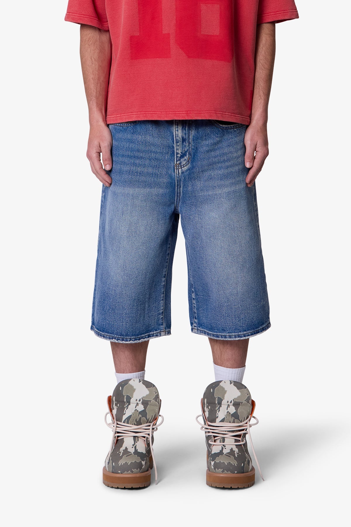 Ultra Baggy Denim Shorts - Medium Blue