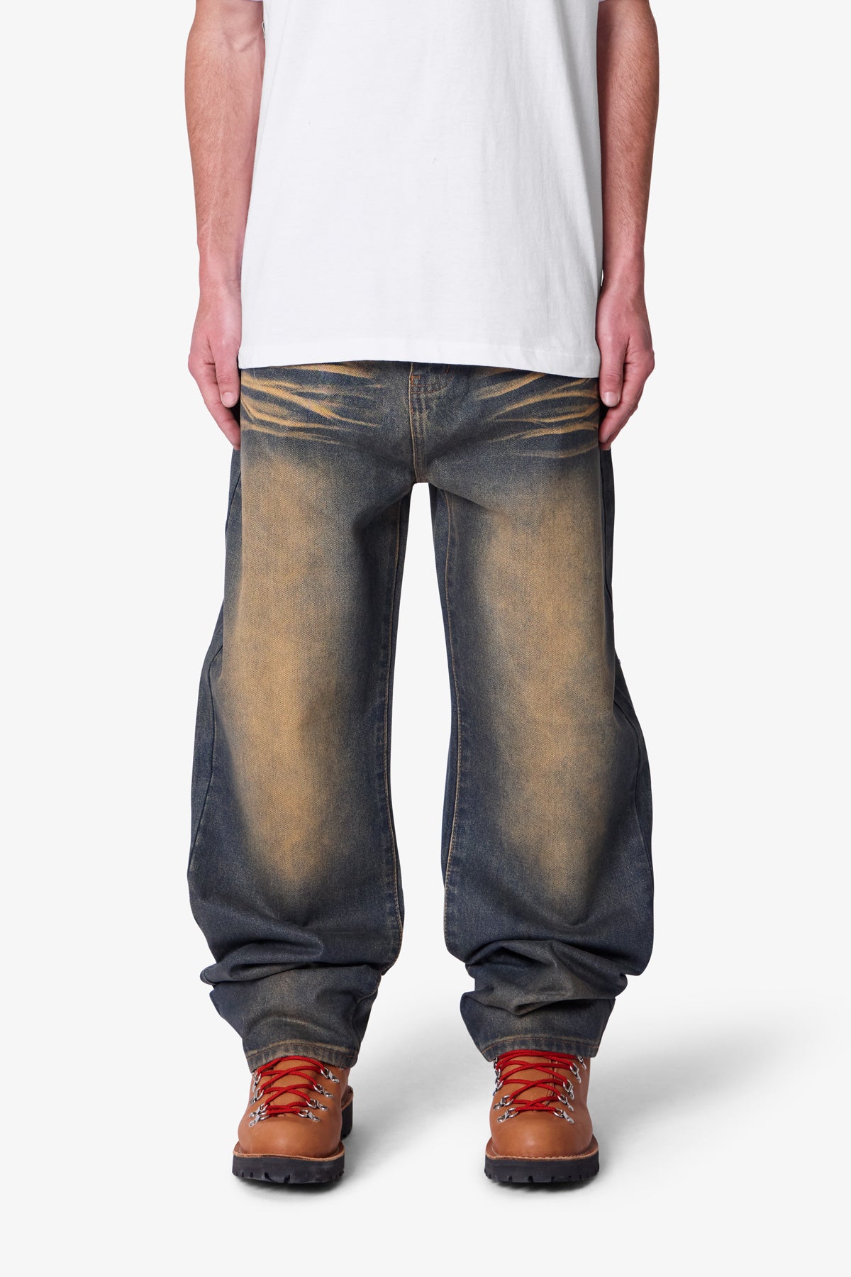 Ultra Baggy High Low Denim - Medium Blue